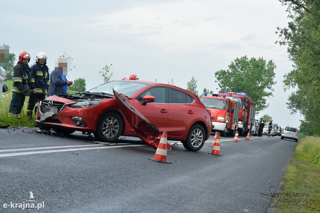 Wypadek na trasie Więcbork-Sępólno