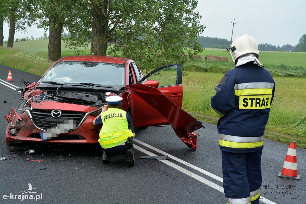 Wypadek na trasie Więcbork-Sępólno