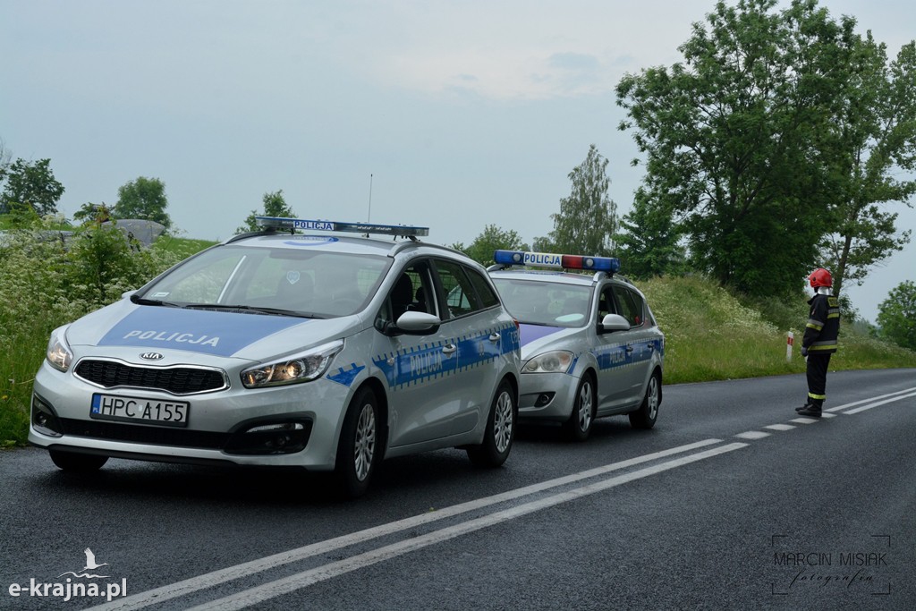 Wypadek na trasie Więcbork-Sępólno