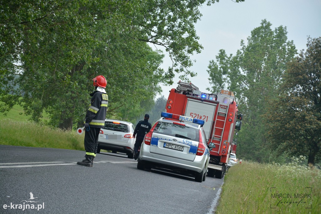 Wypadek na trasie Więcbork-Sępólno