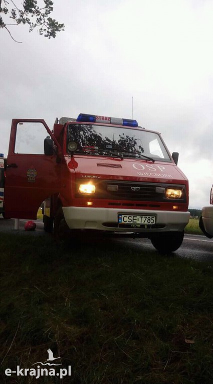 Poważny wypadek Więcbork-Sępólno