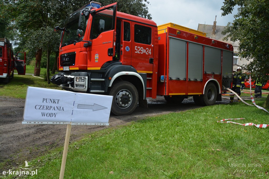 Pożar lasu w Ludwichowie