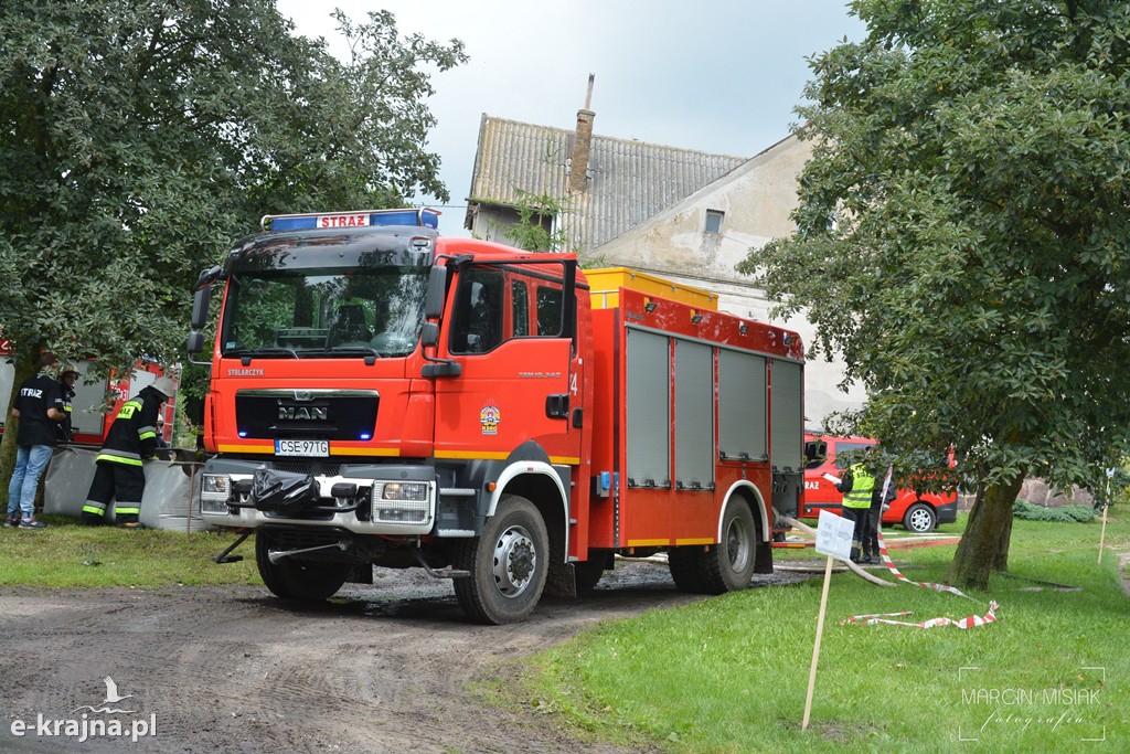 Pożar lasu w Ludwichowie