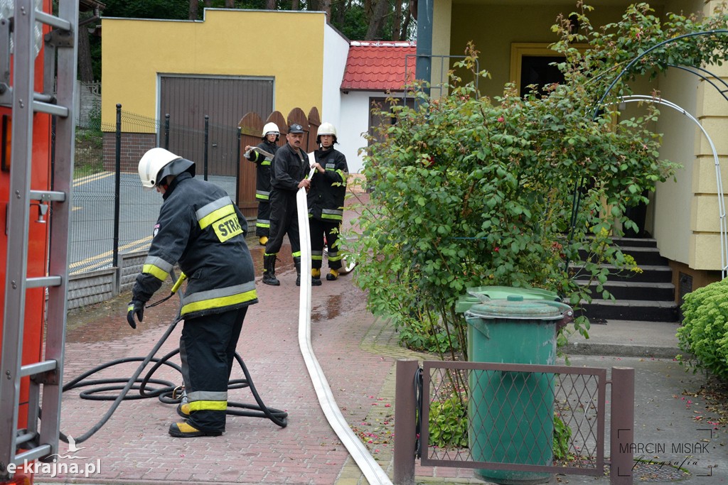Pożar piwnicy w Kamieniu Krajeńskim