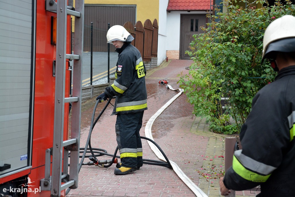 Pożar piwnicy w Kamieniu Krajeńskim