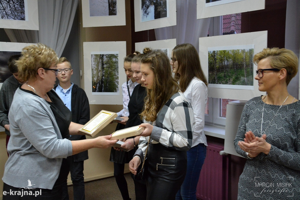Drzewa w sępoleńskiej bibliotece