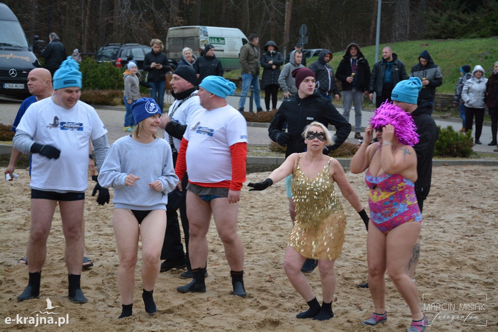 Powitanie Nowego Roku na sępoleńskiej plaży
