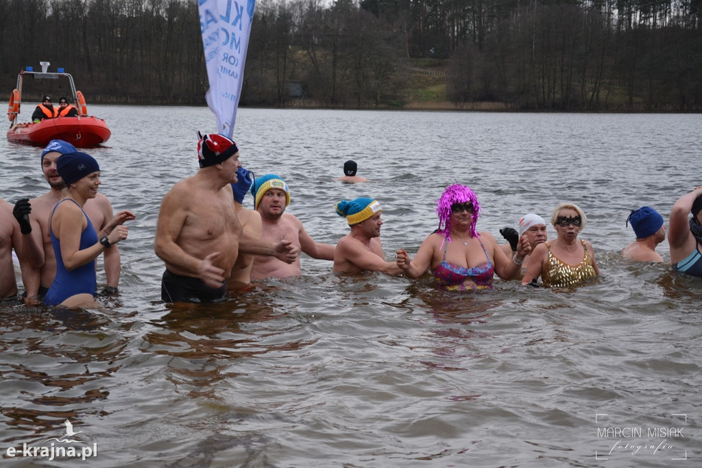Powitanie Nowego Roku na sępoleńskiej plaży