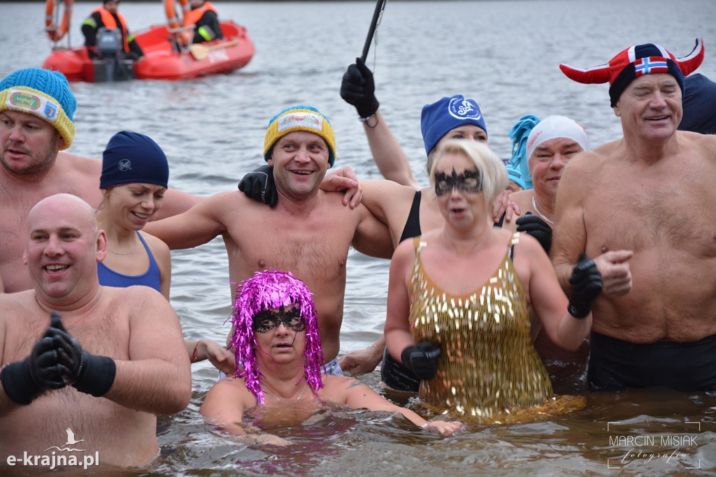 Powitanie Nowego Roku na sępoleńskiej plaży