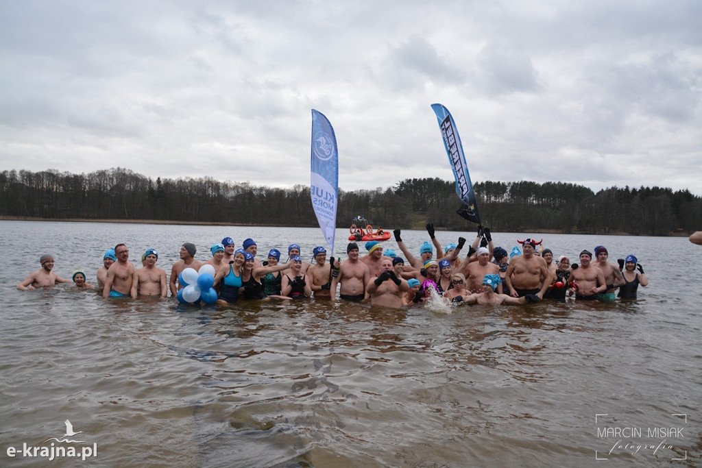 Powitanie Nowego Roku na sępoleńskiej plaży
