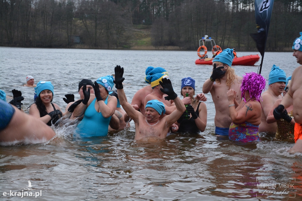 Powitanie Nowego Roku na sępoleńskiej plaży