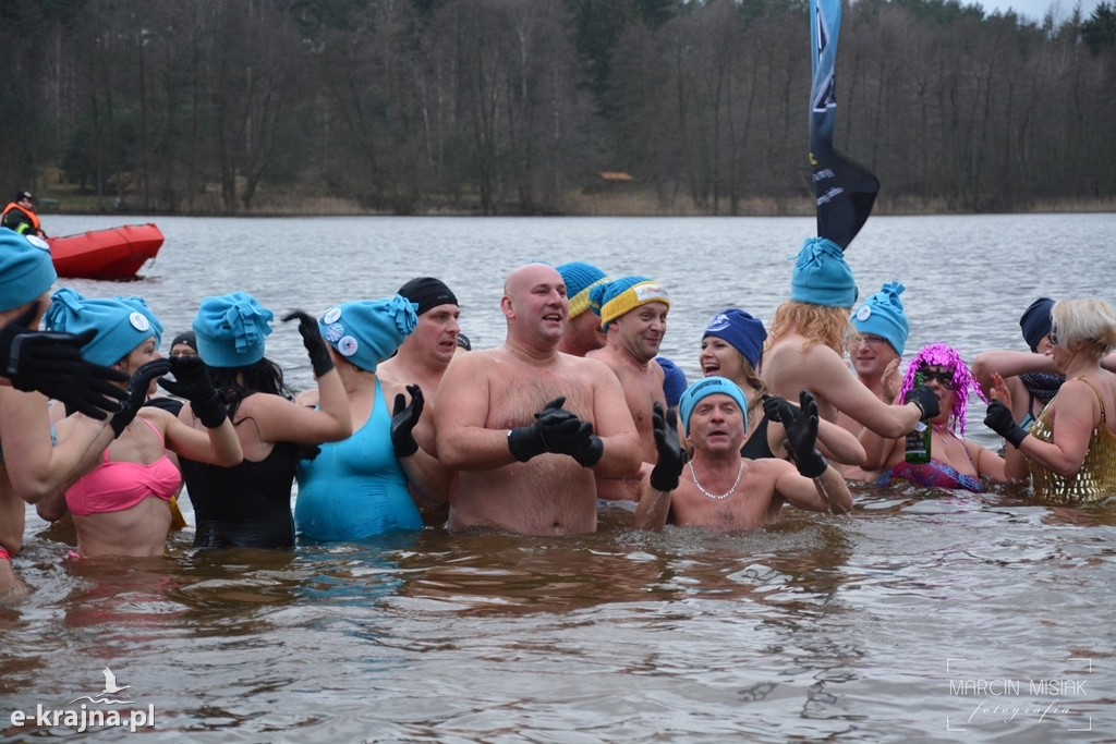 Powitanie Nowego Roku na sępoleńskiej plaży