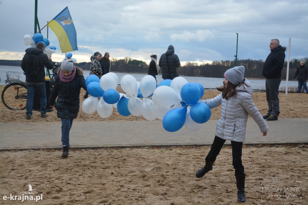 Powitanie Nowego Roku na sępoleńskiej plaży