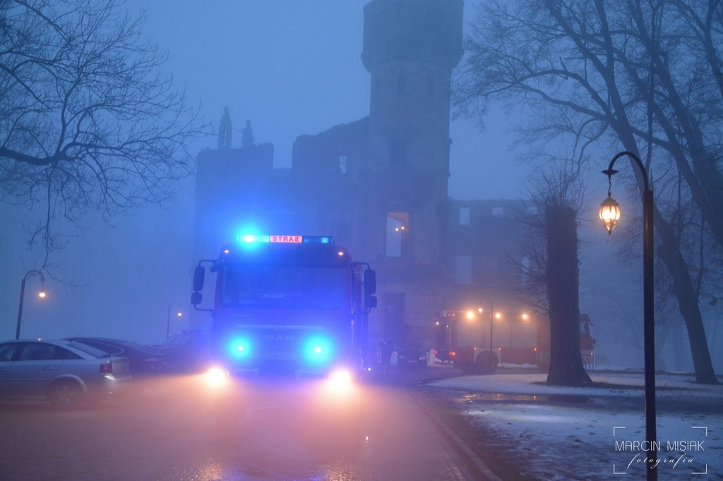 Pożar hotelu w Runowie Krajeńskim