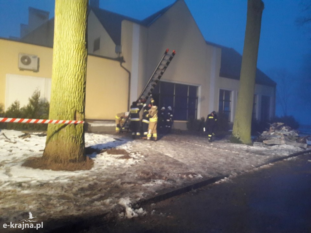Pożar hotelu w Runowie Krajeńskim