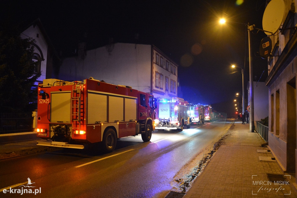 Pożar na Złotowskiej w Więcborku