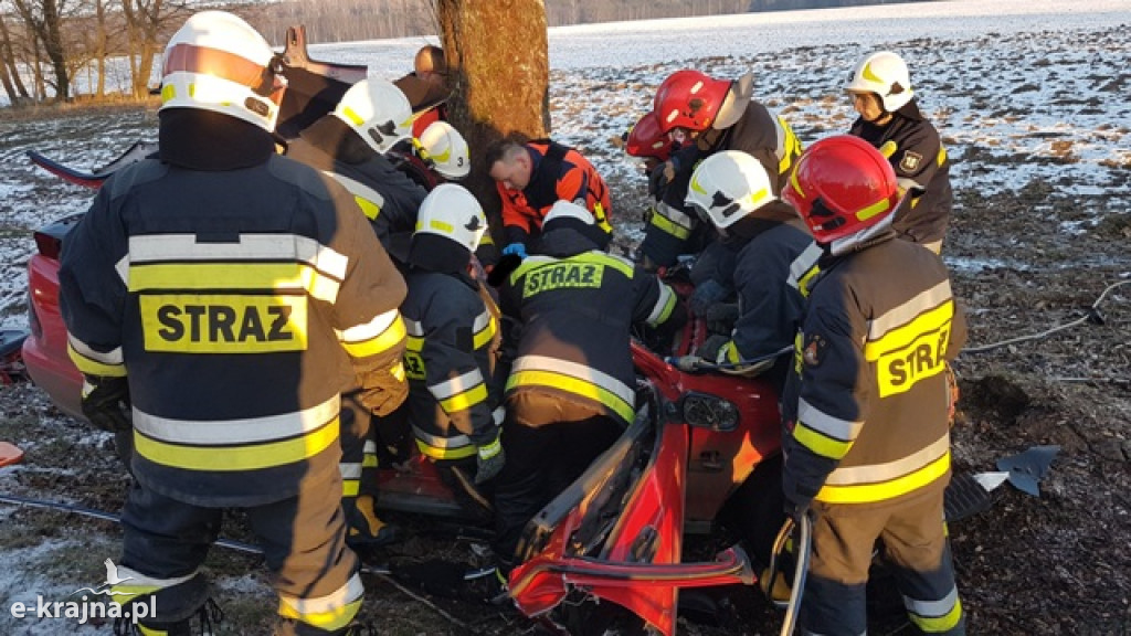 Groźny wypadek na DW nr 188 w pobliżu Lipki