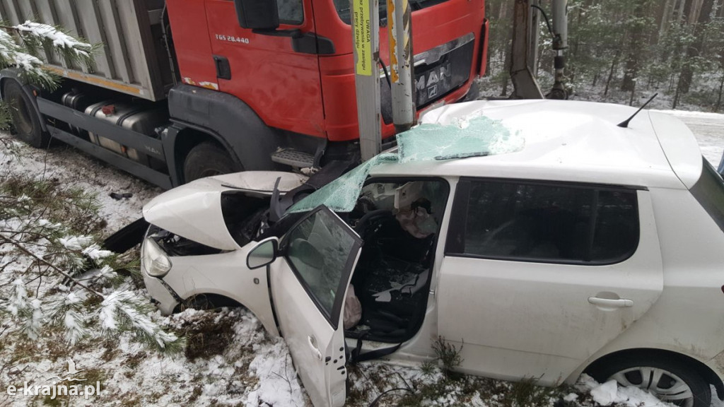 Groźne zdarzenie drogowe