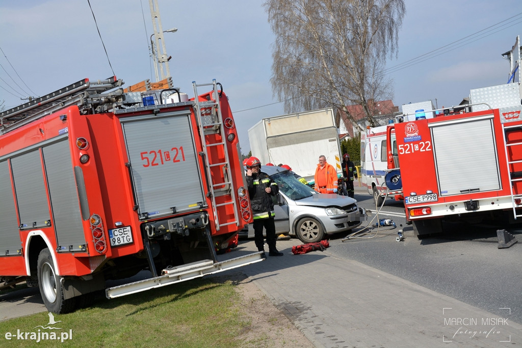Sępólno: Wypadek na Chojnickiej