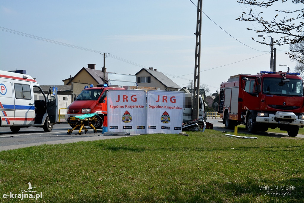 Sępólno: Wypadek na Chojnickiej