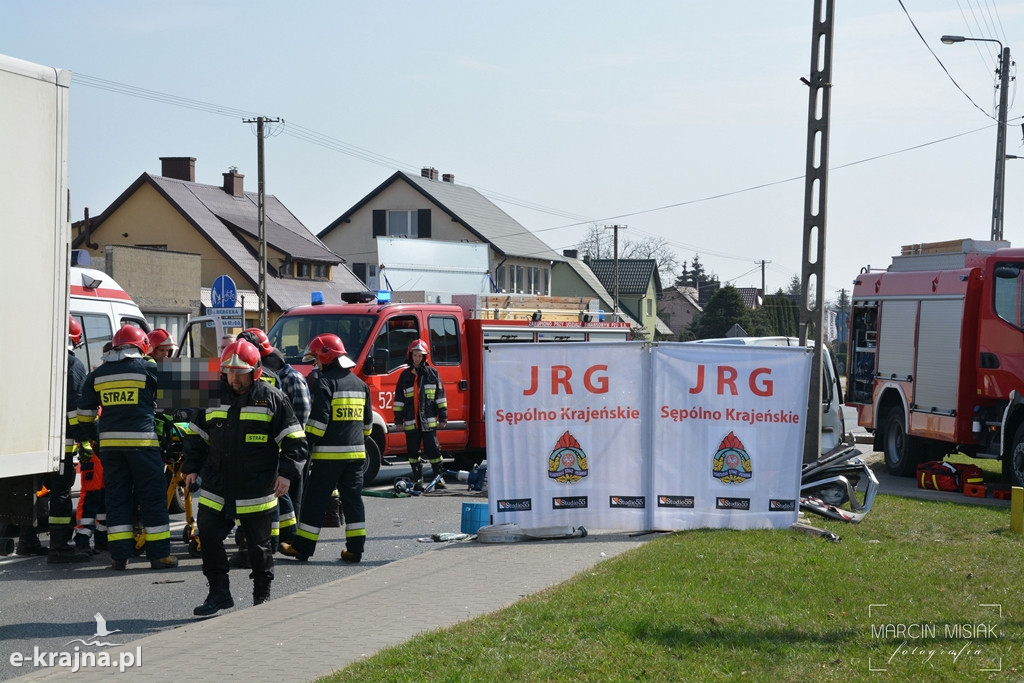 Sępólno: Wypadek na Chojnickiej