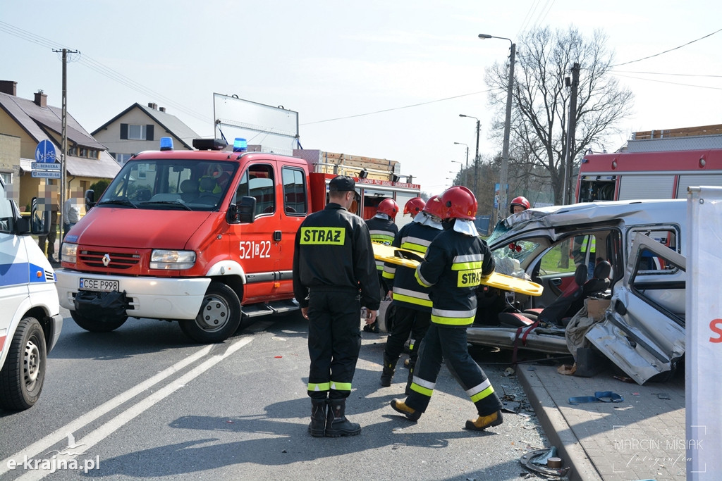 Sępólno: Wypadek na Chojnickiej