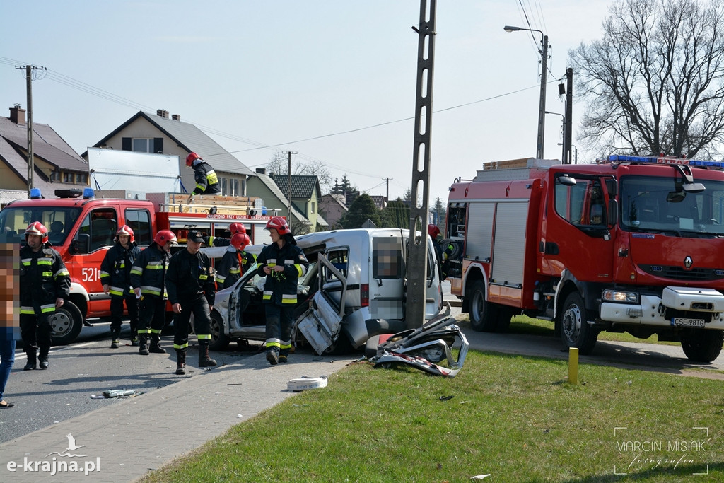 Sępólno: Wypadek na Chojnickiej