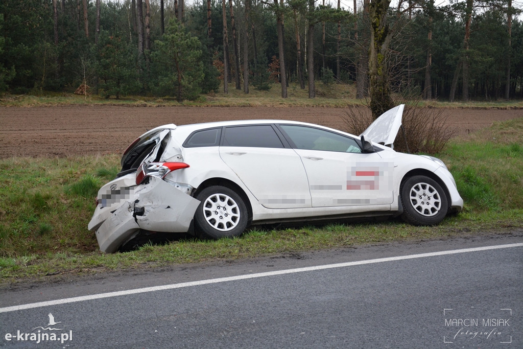 Kolizja na DK-25 w Piasecznie koło Sępólna Krajeńskiego