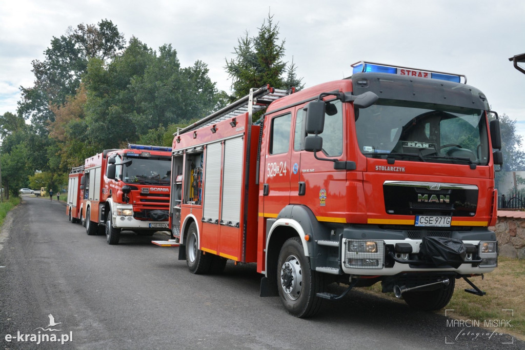 Pożar budynku gospodarczego w Wituni