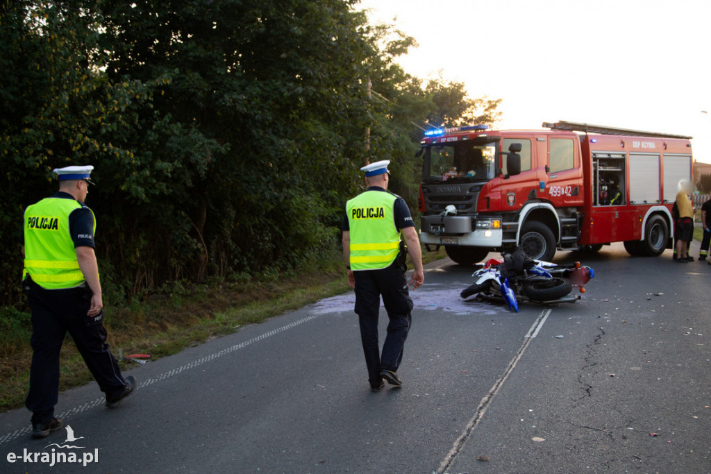 Zdarzenie drogowe z udziałem motocyklisty