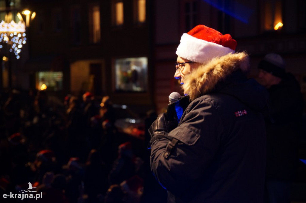Święty Mikołaj na człuchowskim Rynku