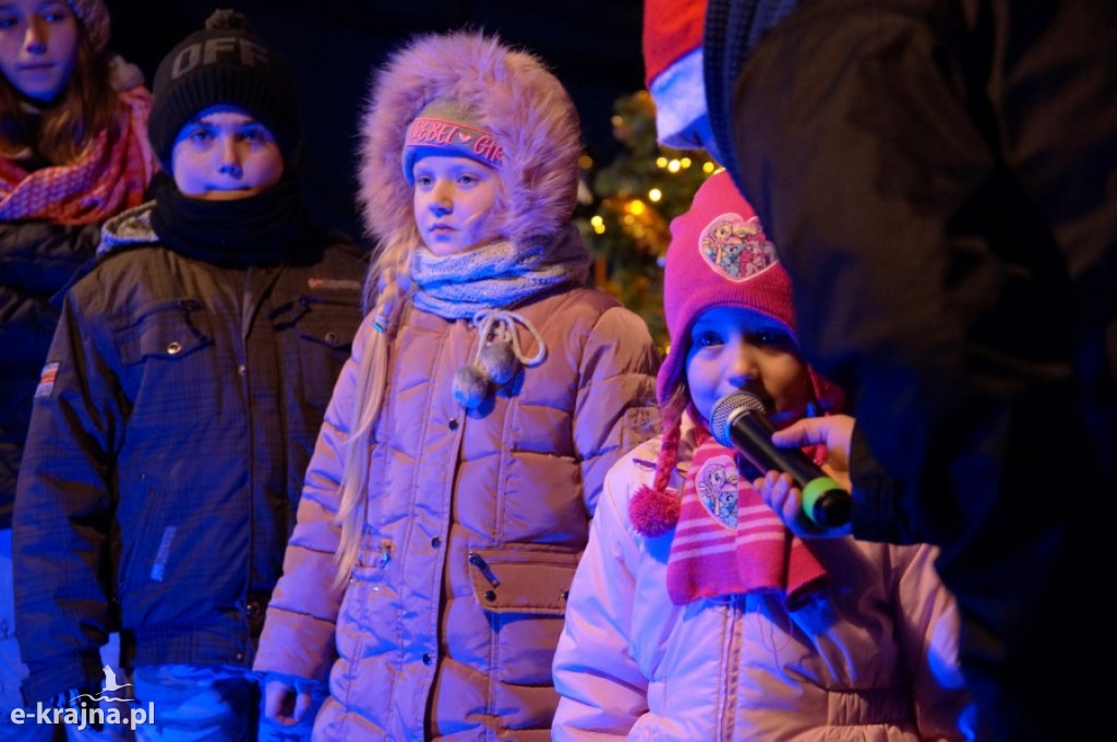 Święty Mikołaj na człuchowskim Rynku