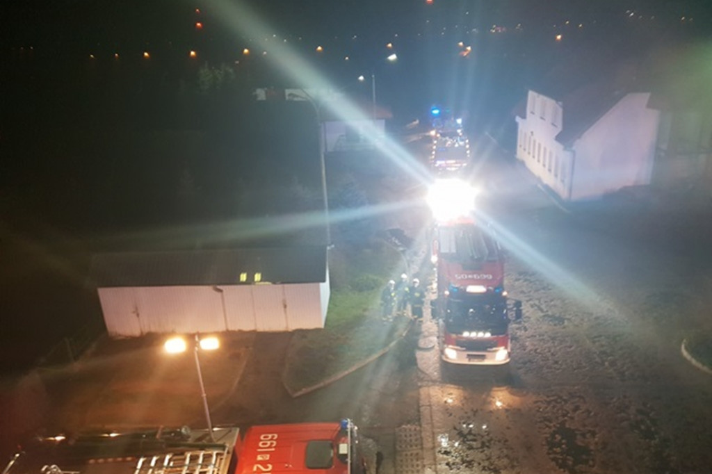 Pożar w obiekcie magazynowo-produkcyjnym