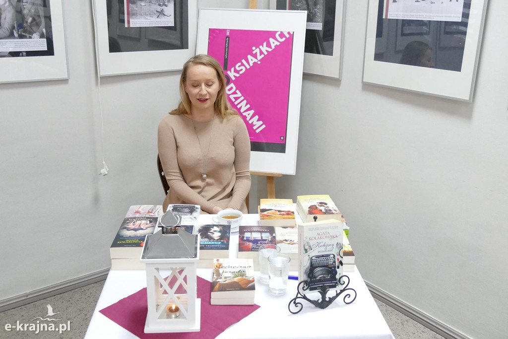 Spotkanie z Agatą Kołakowską w więcborskiej bibliotece