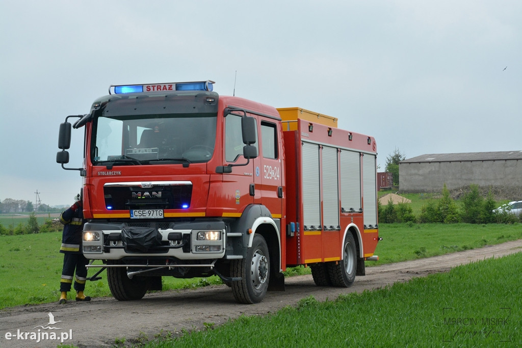 Pożar w Rogalinie