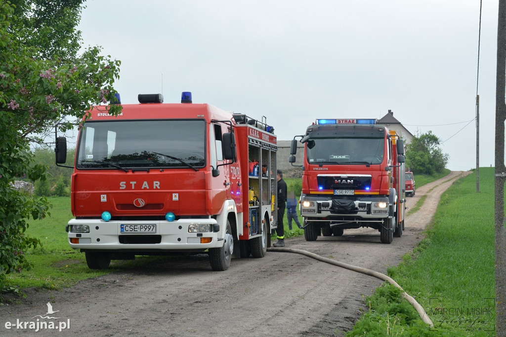 Pożar w Rogalinie