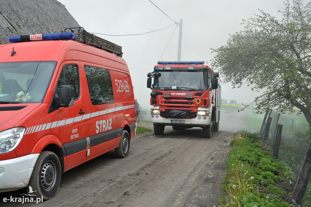 Pożar w Rogalinie