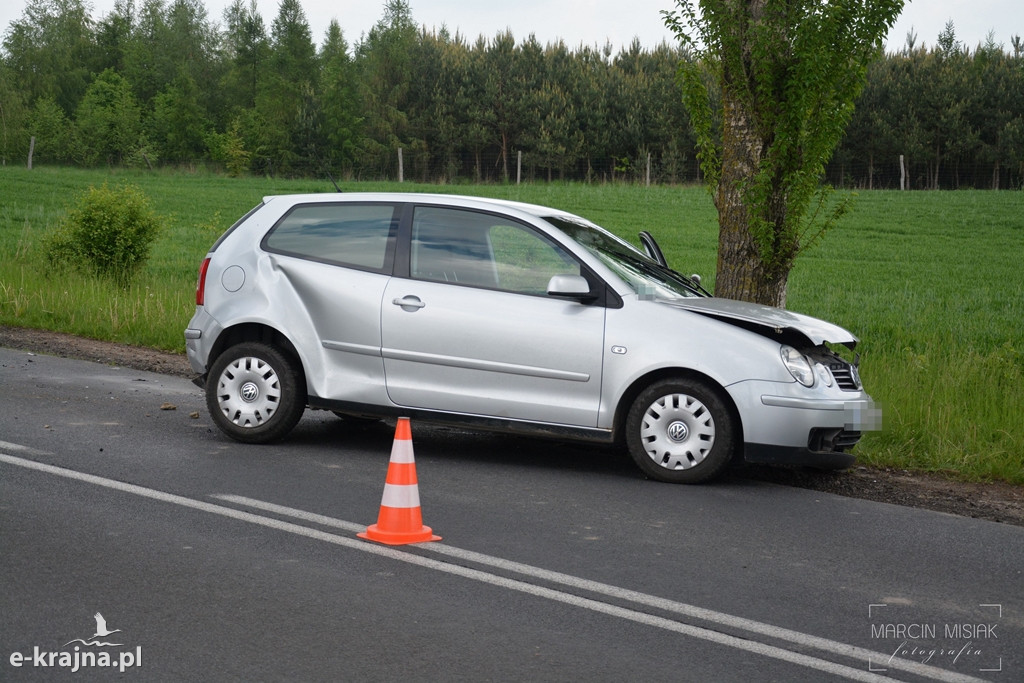 Zderzenie trzech pojazdów w Zbożu