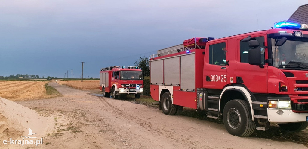 Pożar budynku gospodarczego