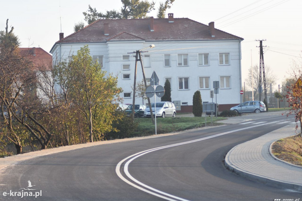 Przebudowa drogi Sośno - Wąwelno zakończona