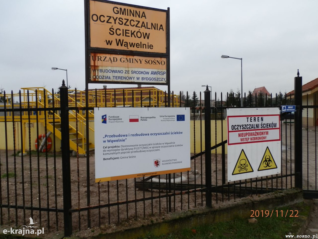 Zakończono prace remontowe oczyszczalni ścieków w Wąwelnie