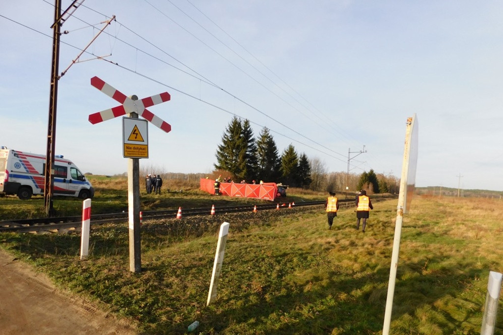 Śmiertelny wypadek na przejeździe kolejowym