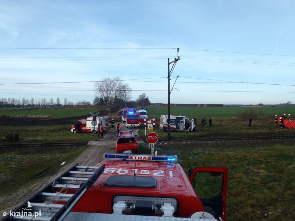 Śmiertelny wypadek na przejeździe kolejowym