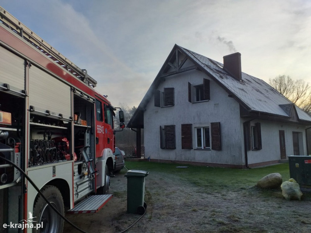 Pożar budynku mieszkalnego
