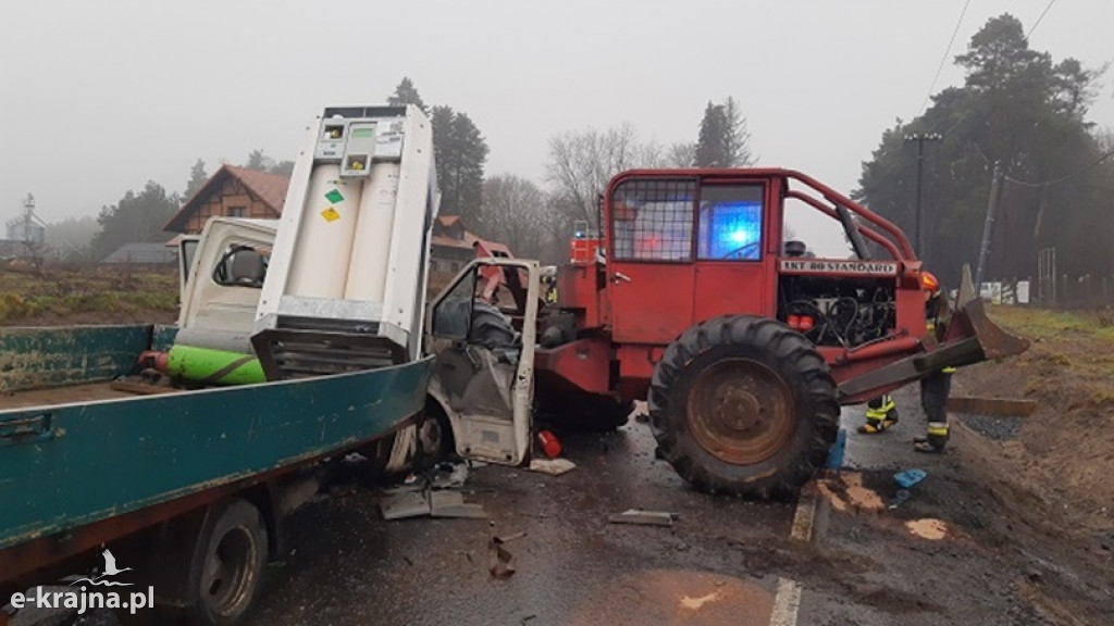 Wypadek na drodze krajowej