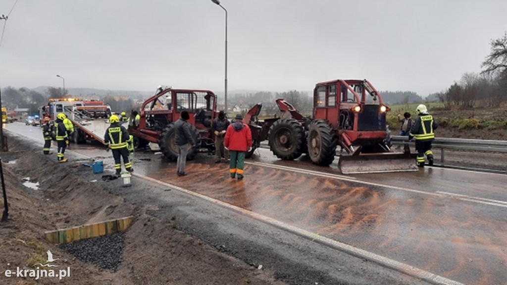 Wypadek na drodze krajowej