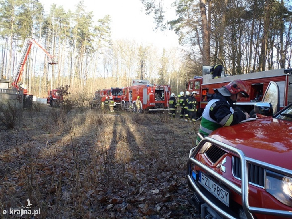 Pożar budynku mieszkalnego w powiecie złotowskim