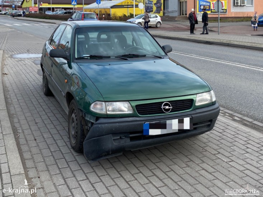 Potrącenie rowerzysty na ul. Kościuszki w Sępólnie