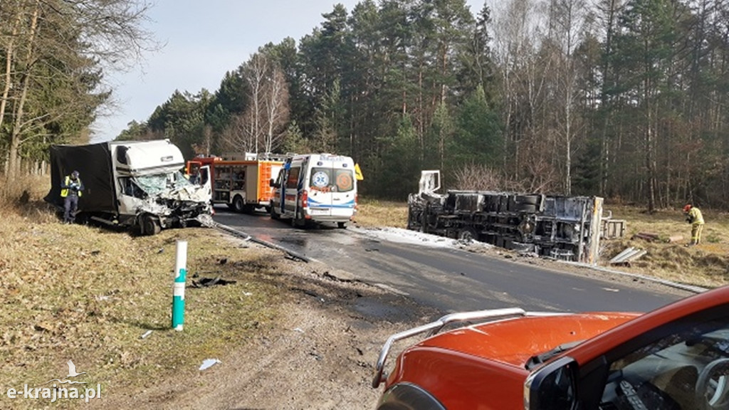 Wypadek pomiędzy Więcborkiem i Złotowem