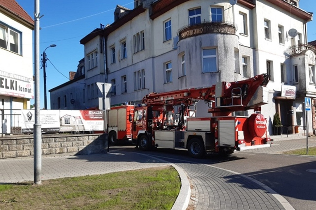 Pożar w budynku wielorodzinnym